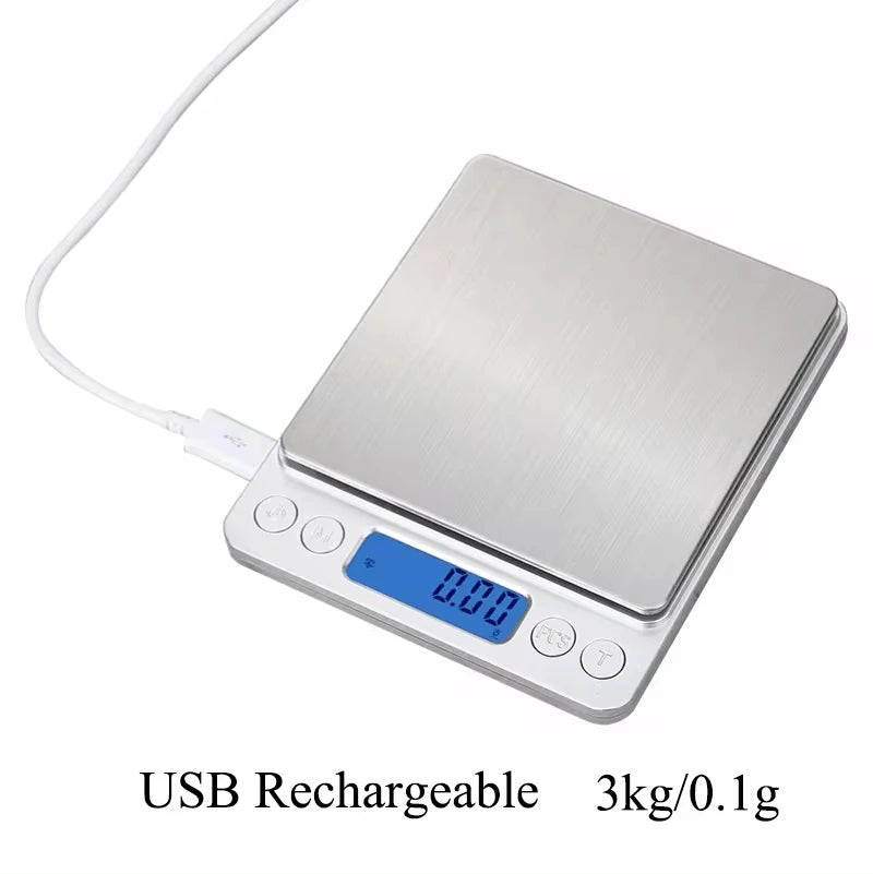 Digital Kitchen Scale 500g/ 0.01g Small Jewelry Scale Food Scales Digital Weight Gram and Oz Digital Gram Scale with LCD/ Tare