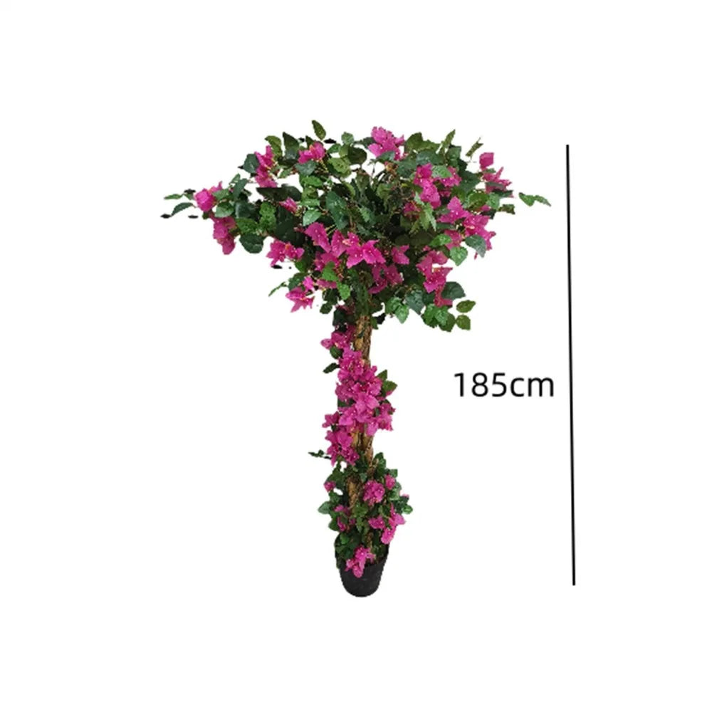 6 Ft Artificial Tree Bougainvillea Flowers for Decor Indoor/Outdoor Home Office