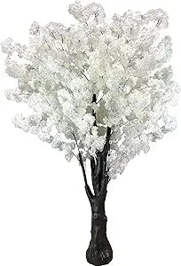 Artificial Cherry Blossom Trees Faux Cherry Blossom Tree White Tree for Office Home Wedding Office Living Room House Indoor