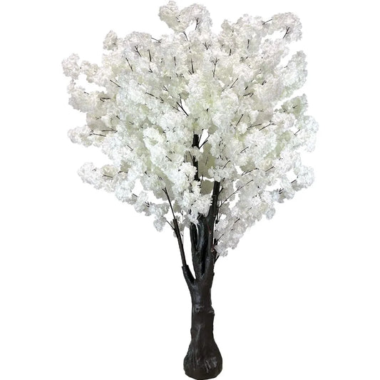 Artificial Cherry Blossom Trees Faux Cherry Blossom Tree White Tree for Office Home Wedding Office Living Room House Indoor