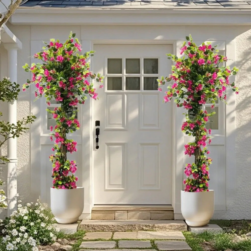 6 Ft Artificial Tree Bougainvillea Flowers for Decor Indoor/Outdoor Home Office